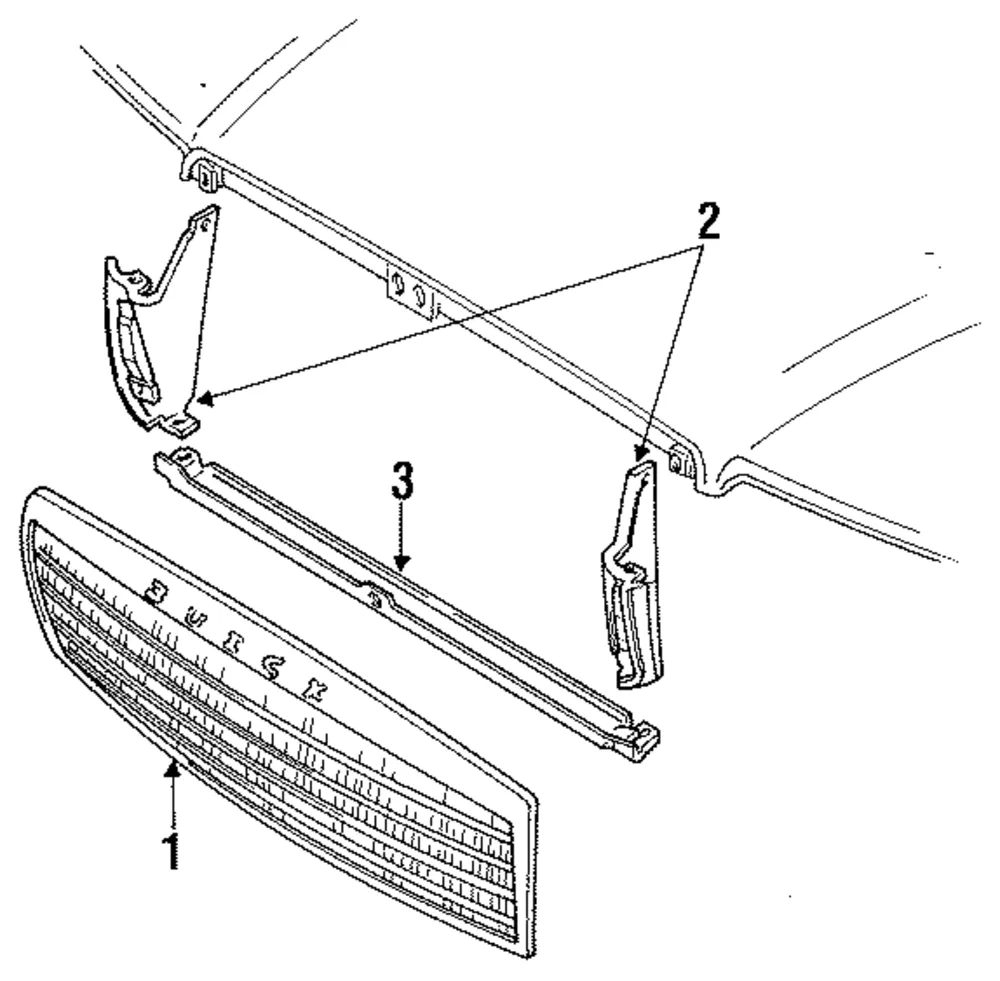 Grille Rad - GM (25615621)