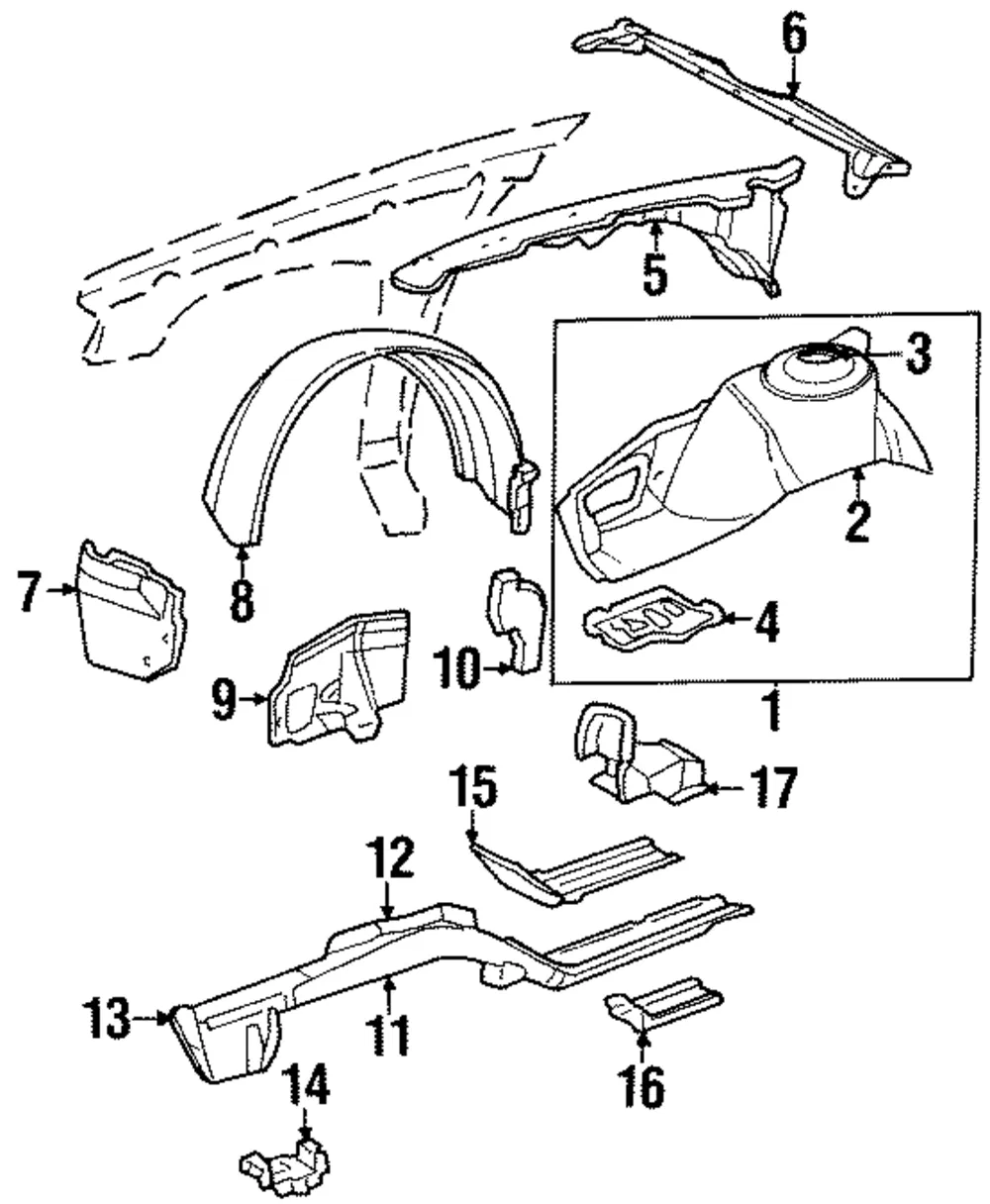 Extension Front Bumper Fascia - GM (25643305)
