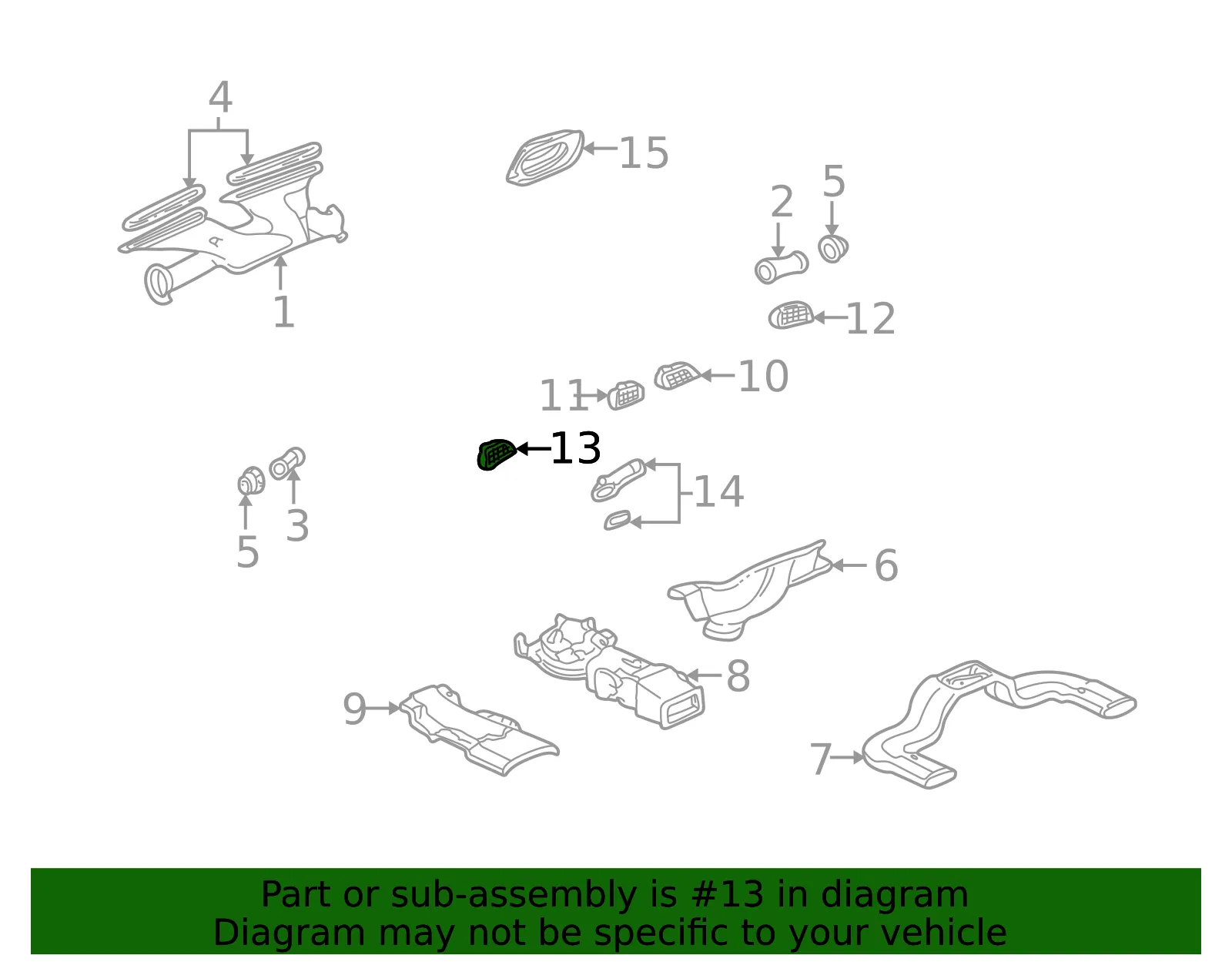 Deflector Assembly Lt - GM (25644231) - view 2