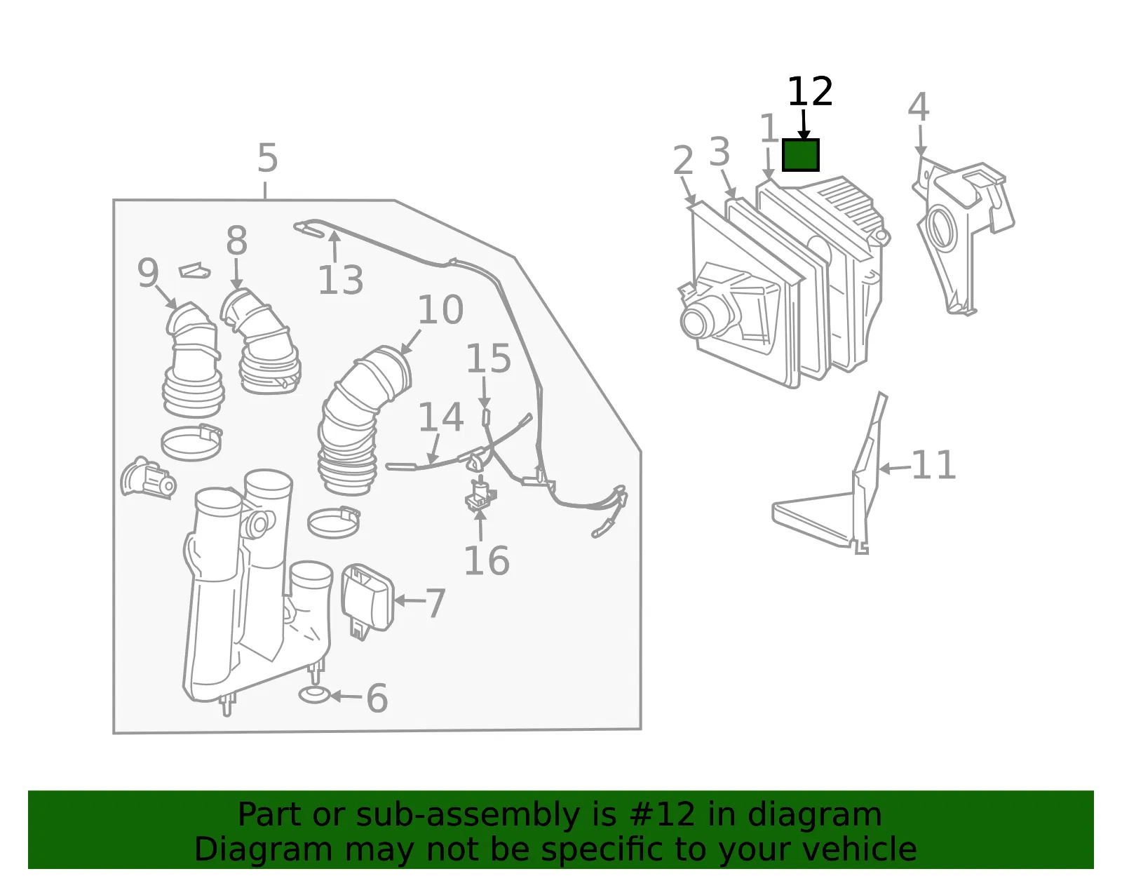 AC Label - GM (25737097) - view 2