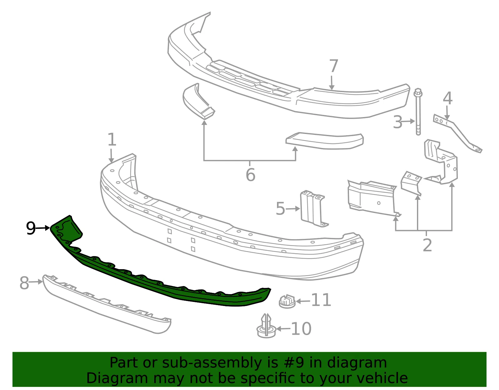 Front Air Deflector - GM (25758613) - view 4