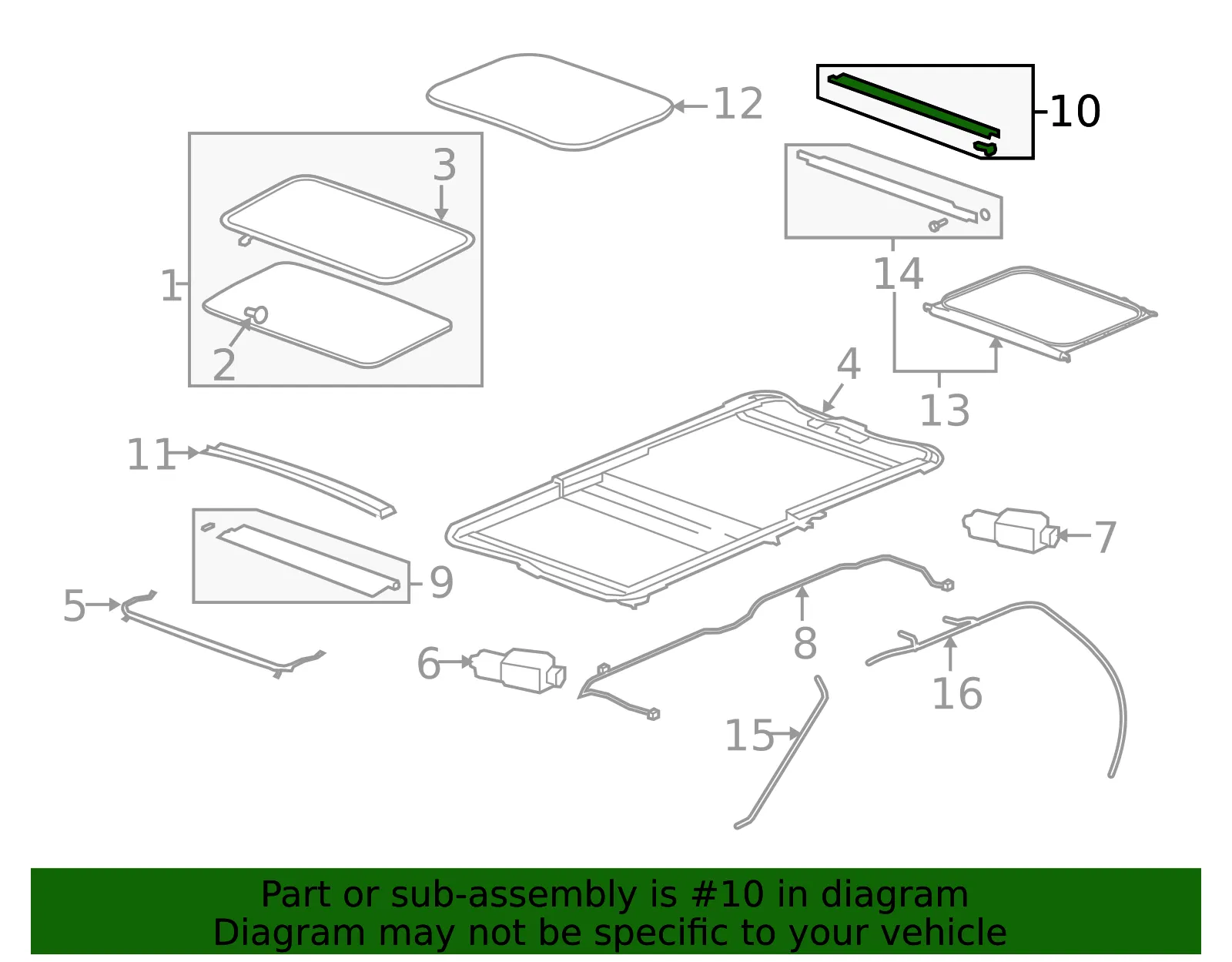 Sunshade - GM (25775239) - view 2