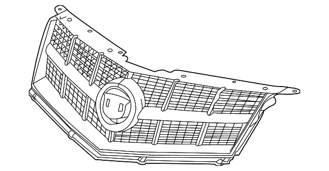 Front Upper Grille - GM (25778321) - view 2