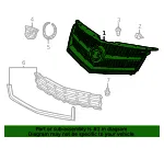 Front Upper Grille - GM (25778321) - view 7