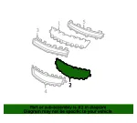 Front Upper Grille - GM (25784042) - view 7