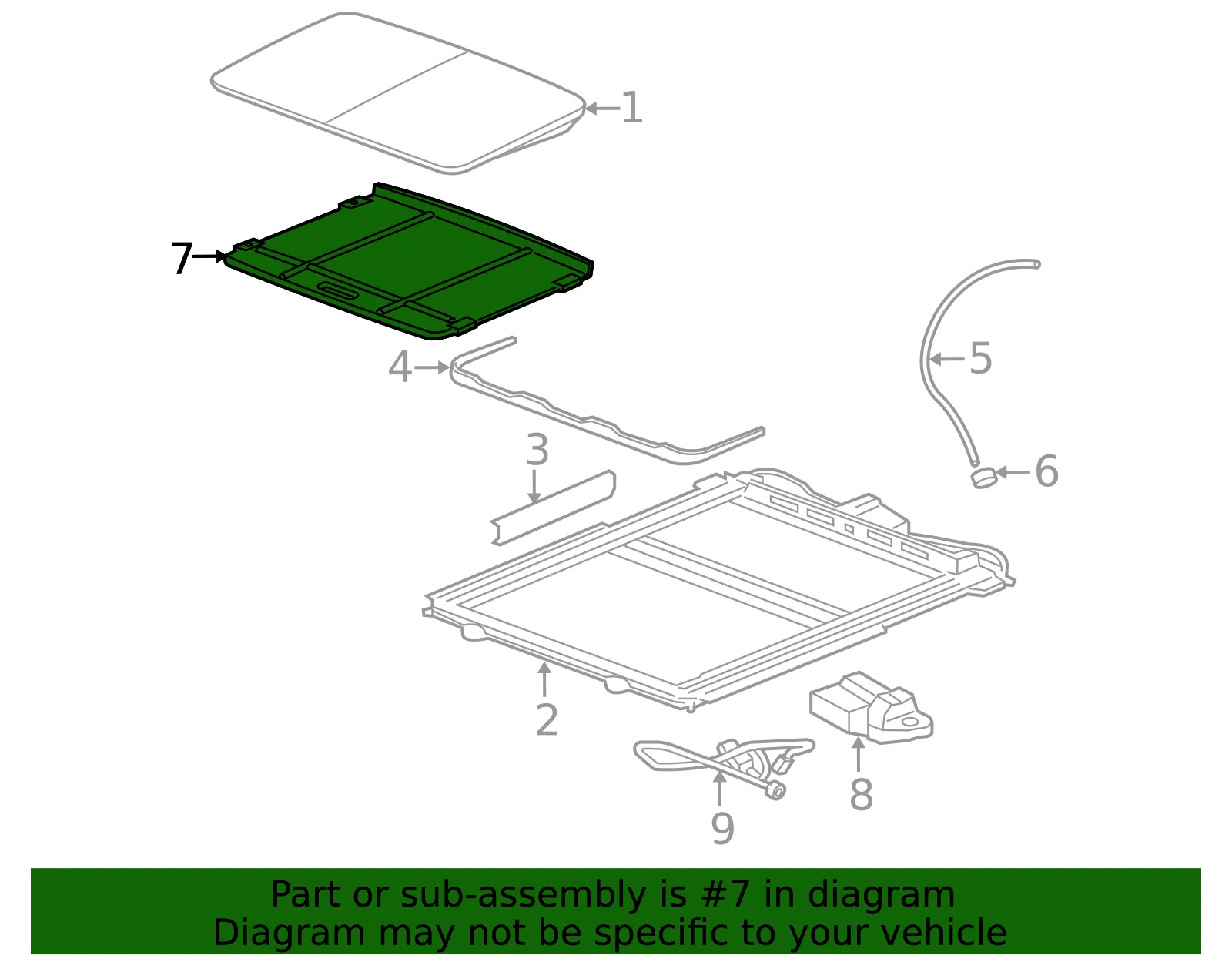 Sunshade - GM (25791959) - view 2