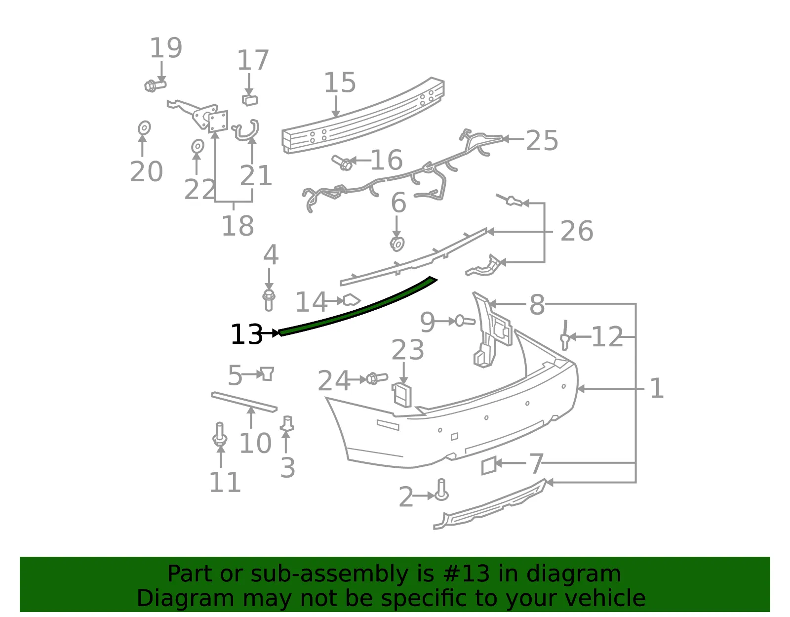 Molding - GM (25794551) - view 2