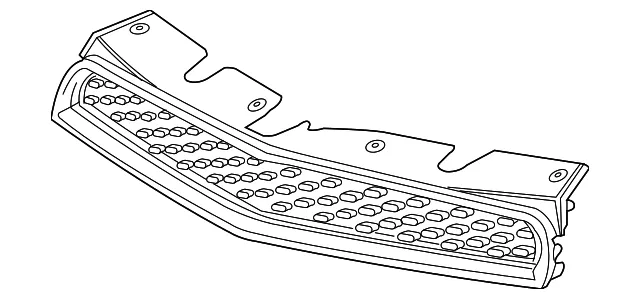 Front Upper Grille - GM (25798744) - view 3