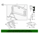 Driver Side Hood Stop Bumper Bracket - GM (25804172) - view 7