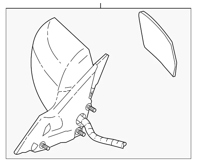 Mirror Assembly - Driver's Side (LH) - GM (25804887)