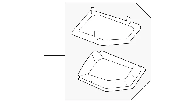 Plenum Lower Panel Water Deflector - GM (25809428) - view 3