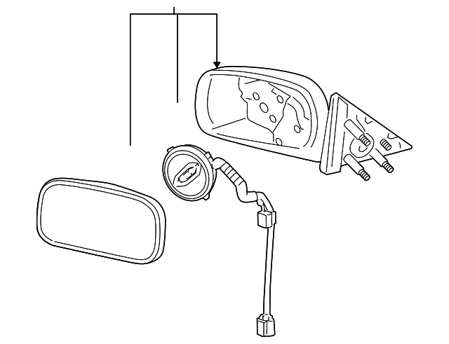 Mirror Assembly - GM (25823085) - view 5