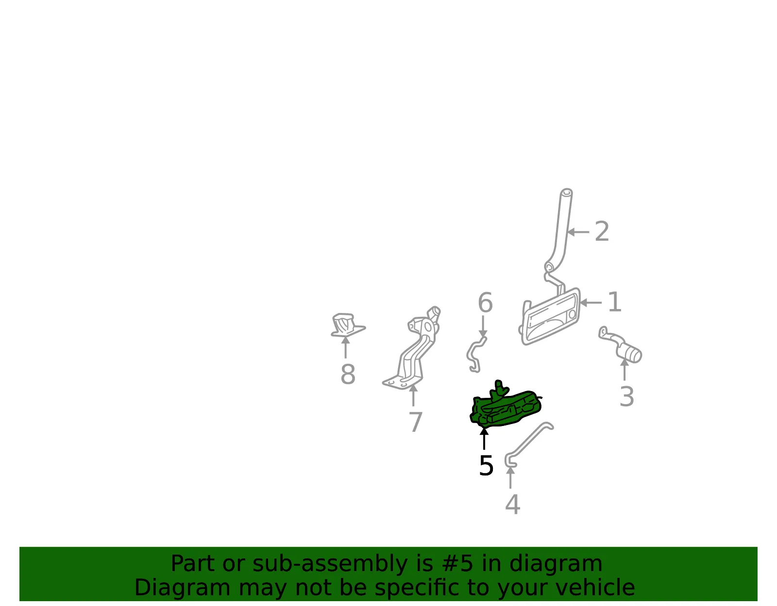 Latch Assembly - GM (25824166) - view 6
