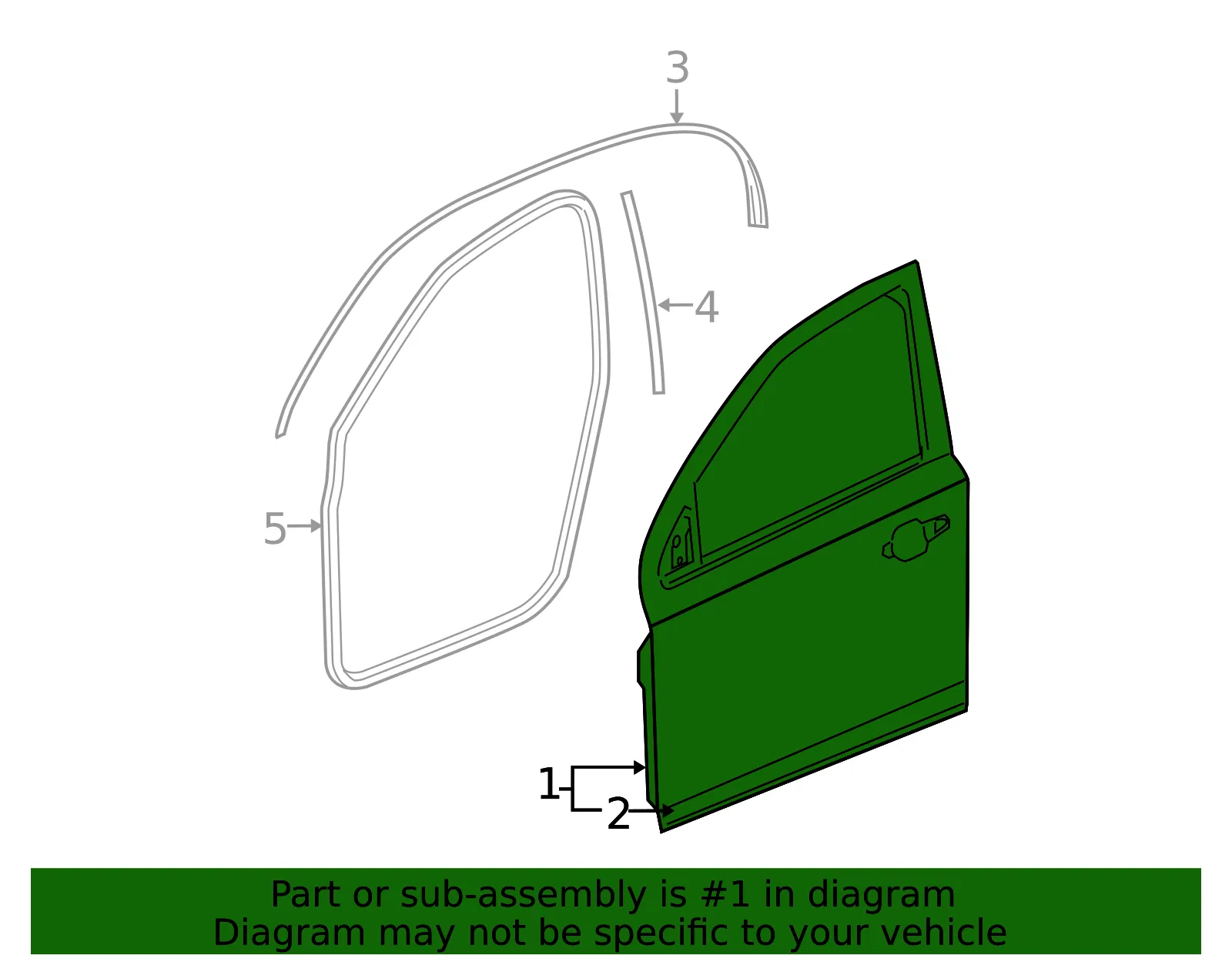 Door Shell - GM (25830154) - view 2