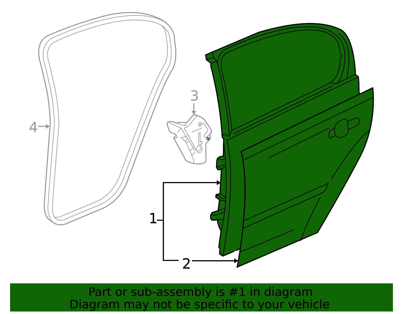 Door Shell - GM (25830159) - view 2