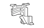 Front Driver Side Bumper Impact Bar Outer Bracket - GM (25832375) - view 6