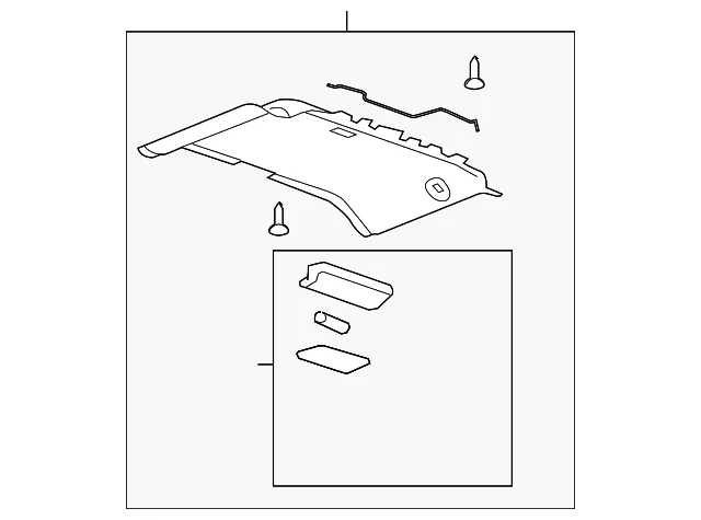 Rear Headliner - GM (25857243)