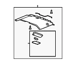Rear Headliner - GM (25857243) - view 3