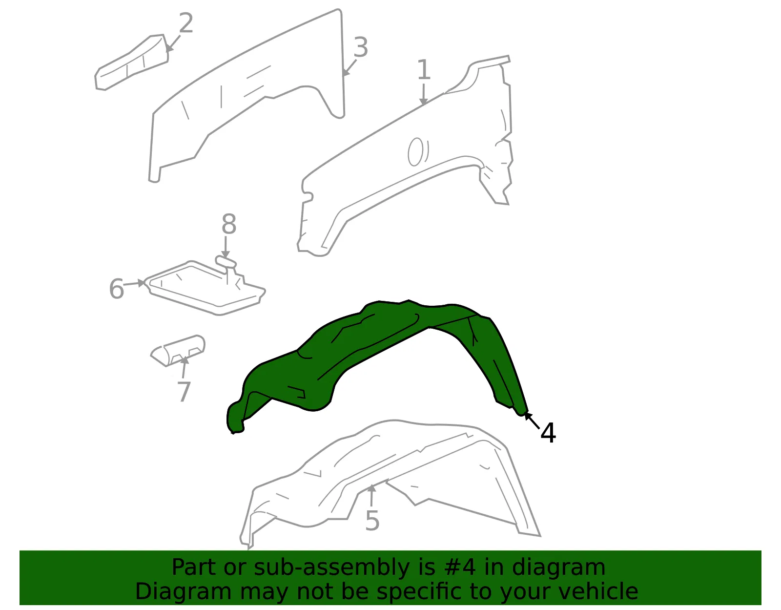 Apron Panel - GM (25863805) - view 2