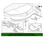 Deck Lid Hinge Bumper - GM (25896511) - view 8