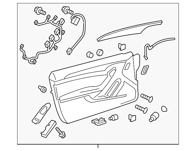 Door Trim Panel - Passenger Side (RH) - GM (25943963)