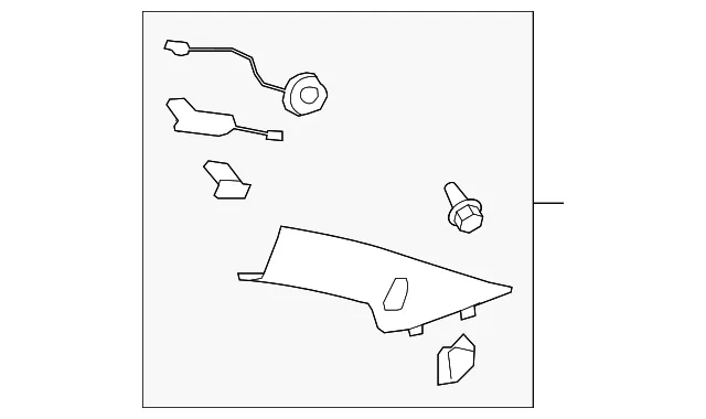 Molding Assembly Windshield Side Upper Gar - GM (25993063)