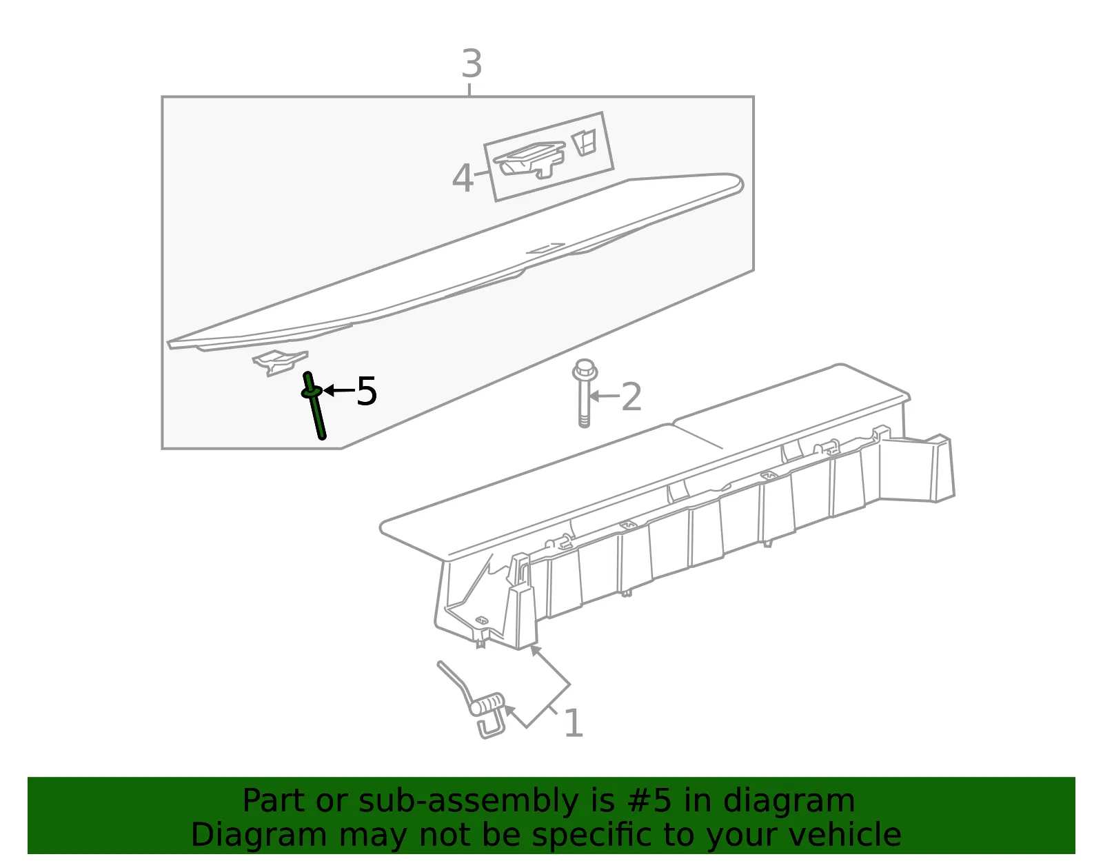 Deck Lid Hinge Bracket - GM (25993259) - view 4