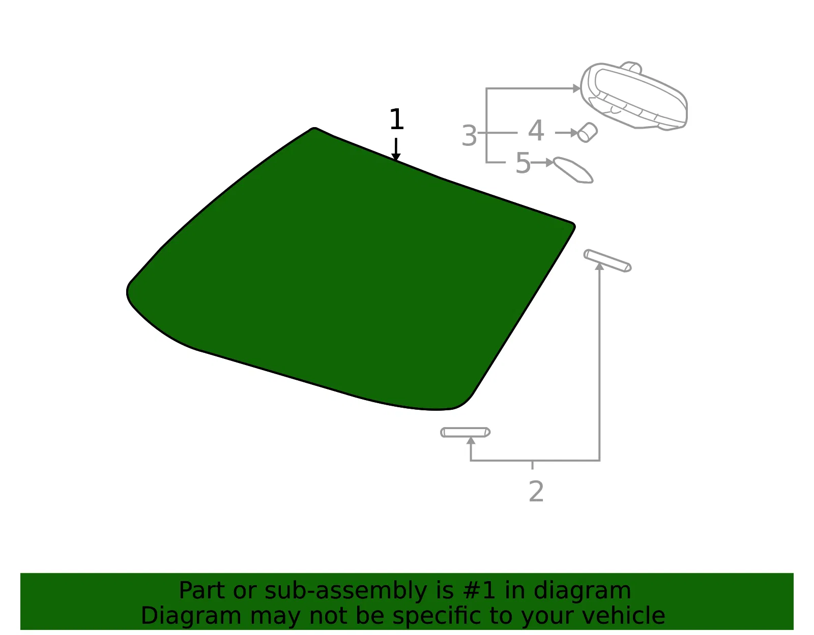 Windshield - GM (25996277) - view 3