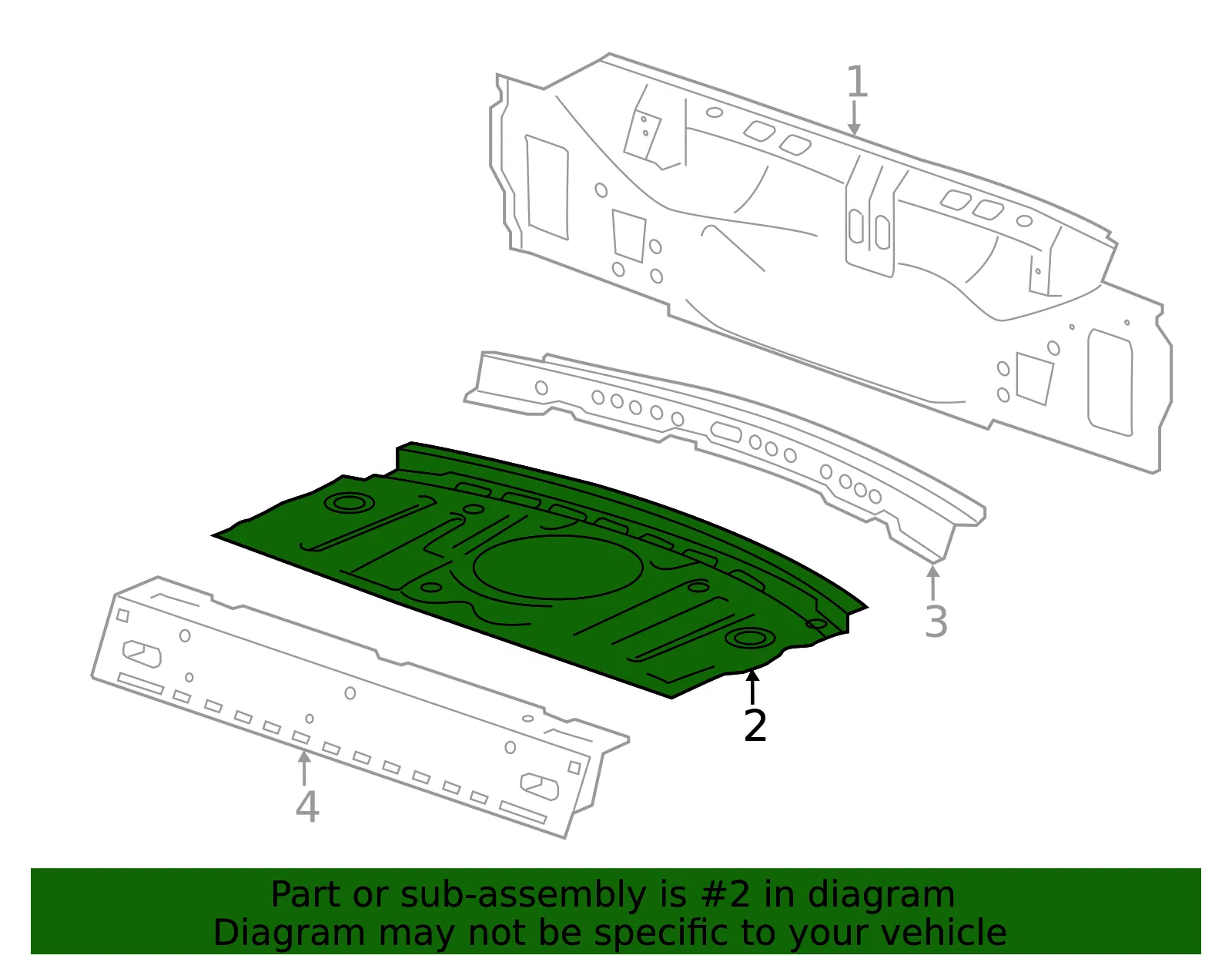Rear Window Panel - GM (25996599) - view 3