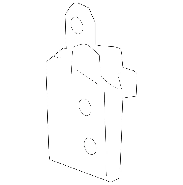 Upper Hinge - Driver's Side (LH) - GM (25996984) - view 5