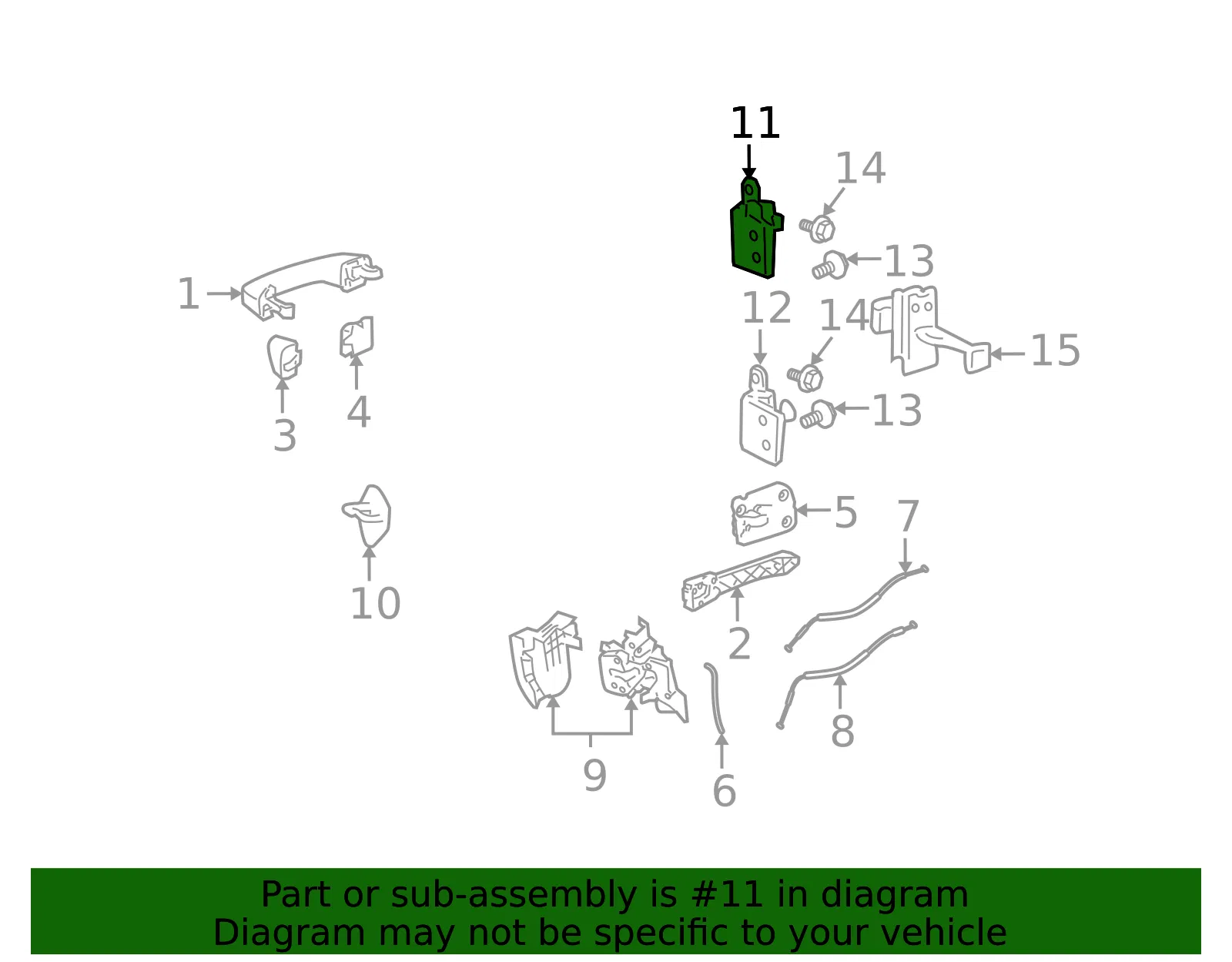 Upper Hinge - Driver's Side (LH) - GM (25996984) - view 6