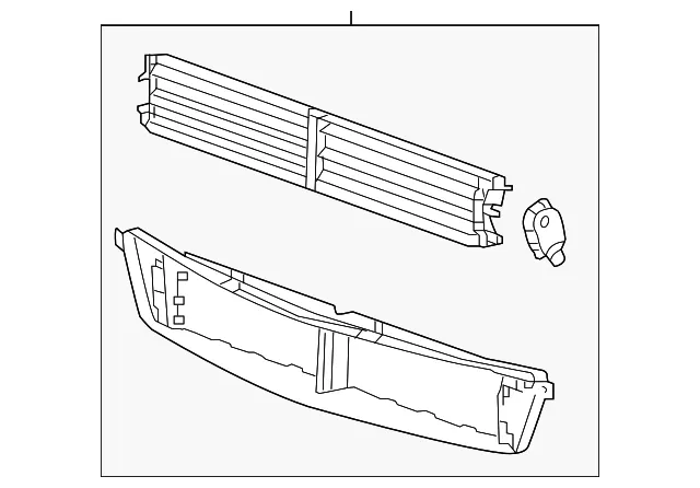 Front Bumper Shutter - GM (26202080) - view 4