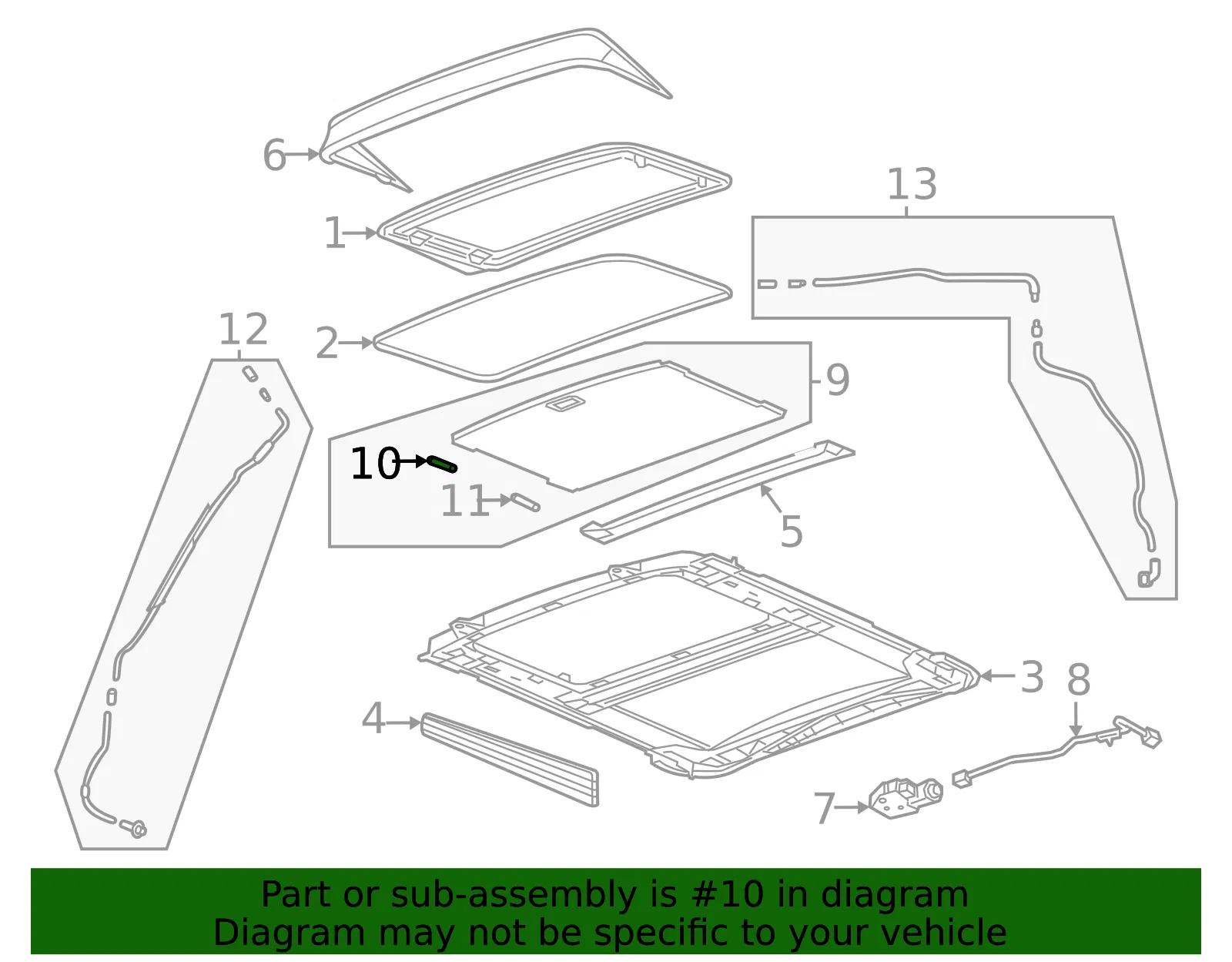 Sunshade Stop - GM (26204694) - view 3