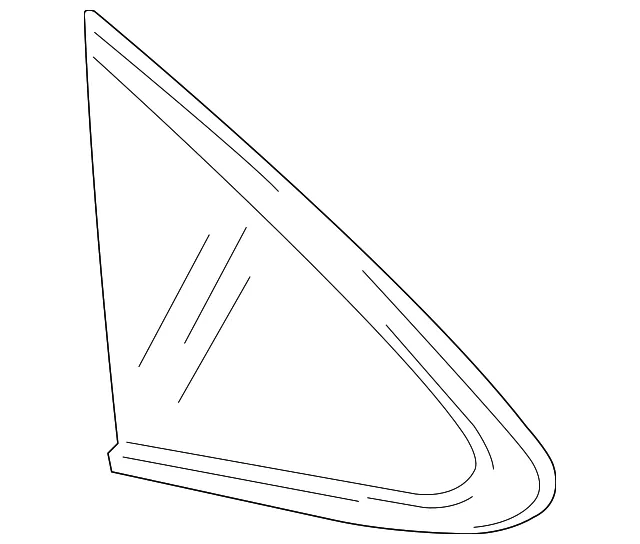 Driver Side Quarter Window - GM (26233175) - view 2