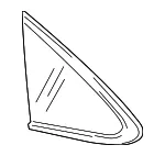 Driver Side Quarter Window - GM (26233175) - view 5