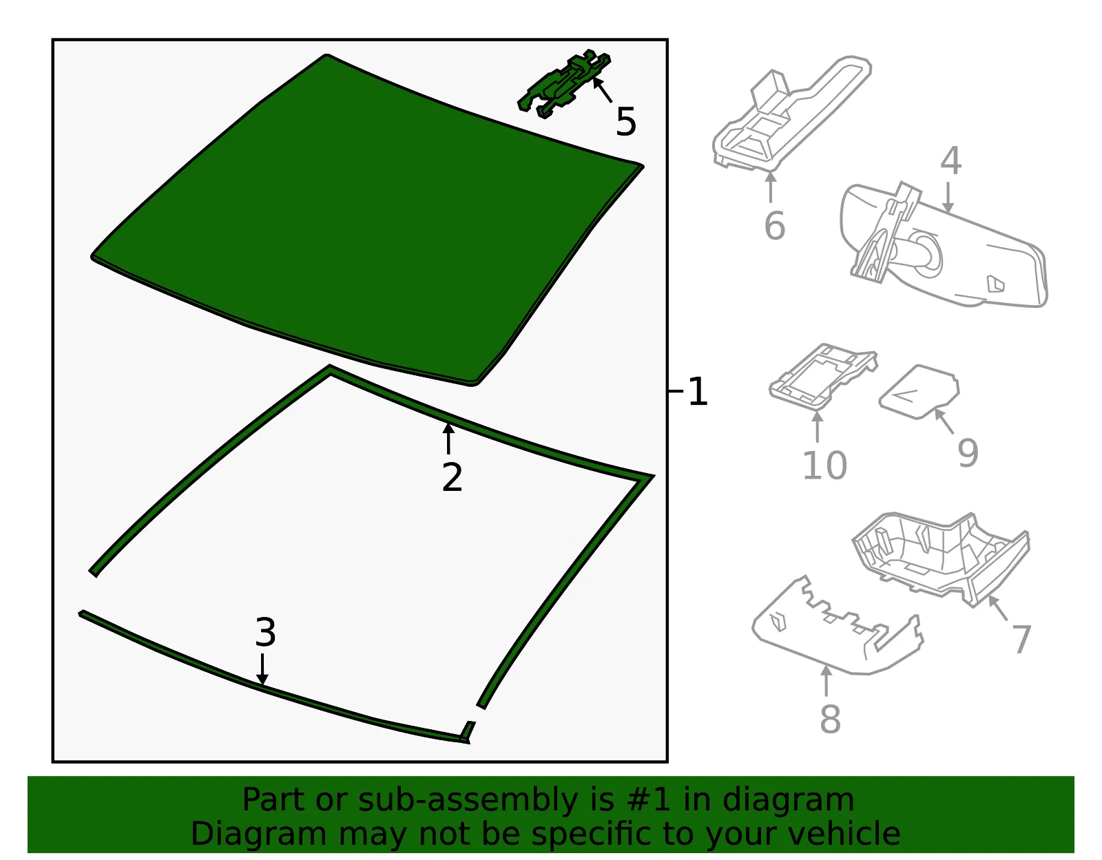 Windshield - GM (26252260) - view 3