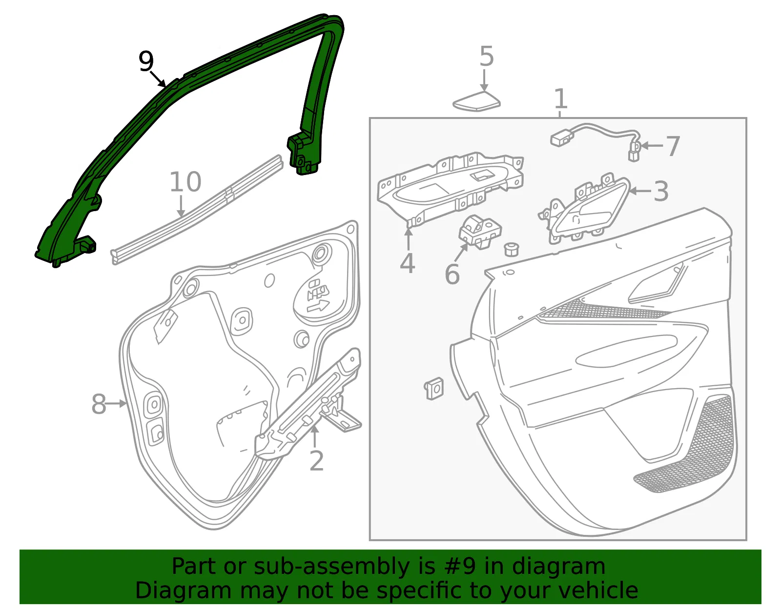Window Trim - GM (26345142) - view 3