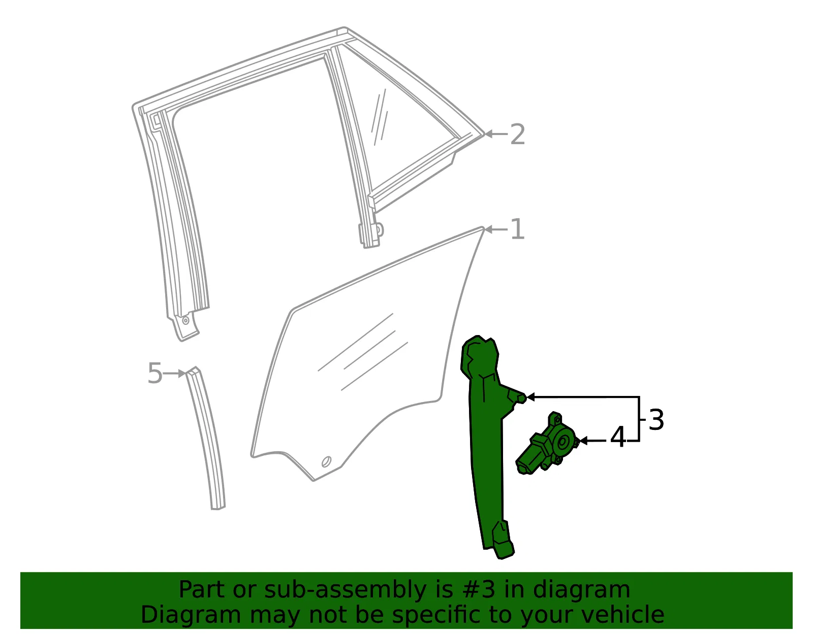 Window Regulator - GM (26347082) - view 3