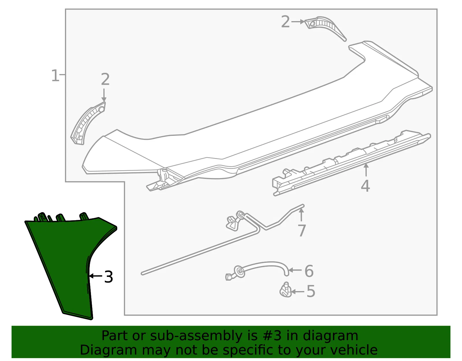 Side Spoiler - GM (26359840) - view 3
