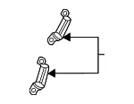 Inner Quarter Panel Bracket - GM (26362319) - view 6