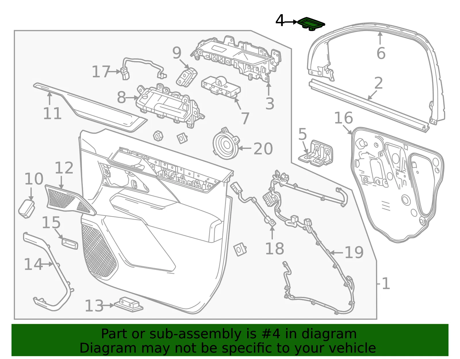 Door Panel Insert - GM (26400730) - view 3
