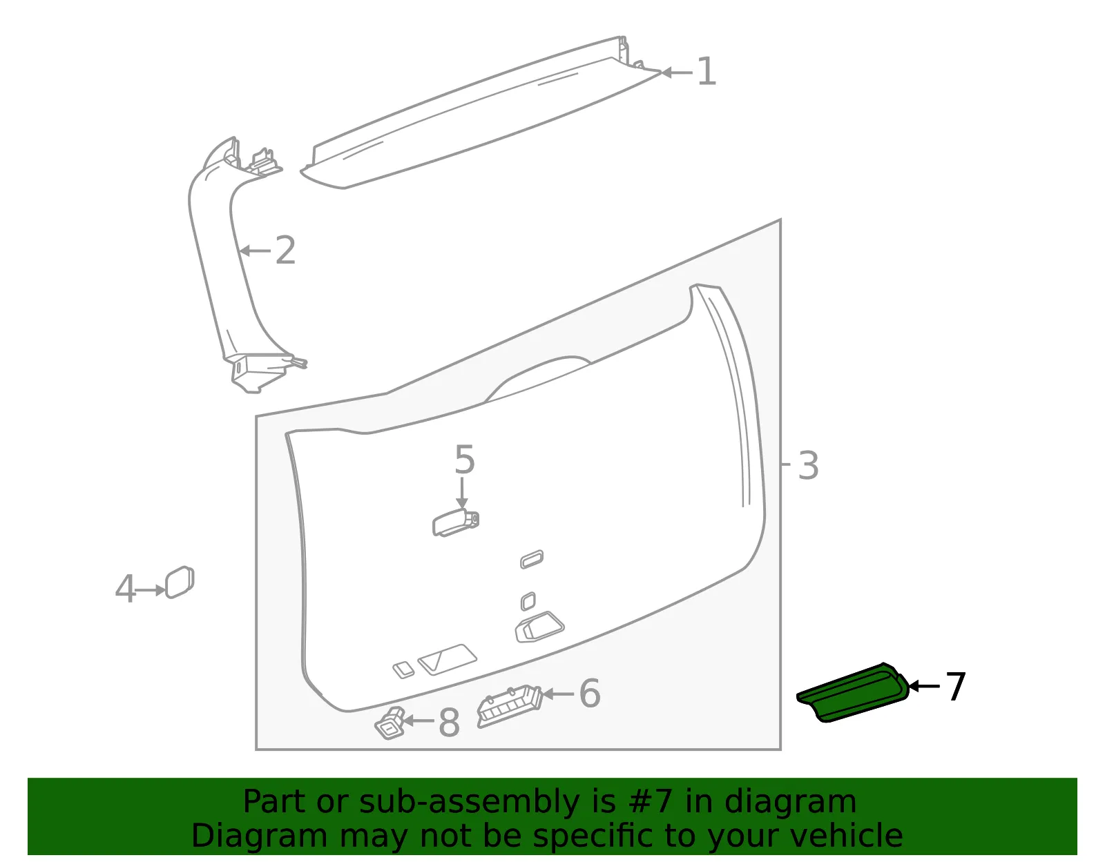 Pull Handle - GM (26409663) - view 3
