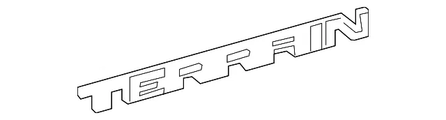Nameplate - GM (26422182) - view 2