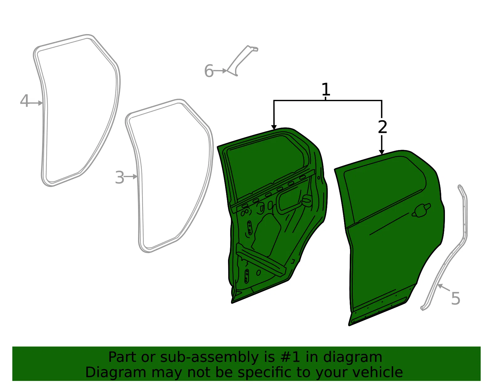 Door Shell - GM (26426693) - view 3