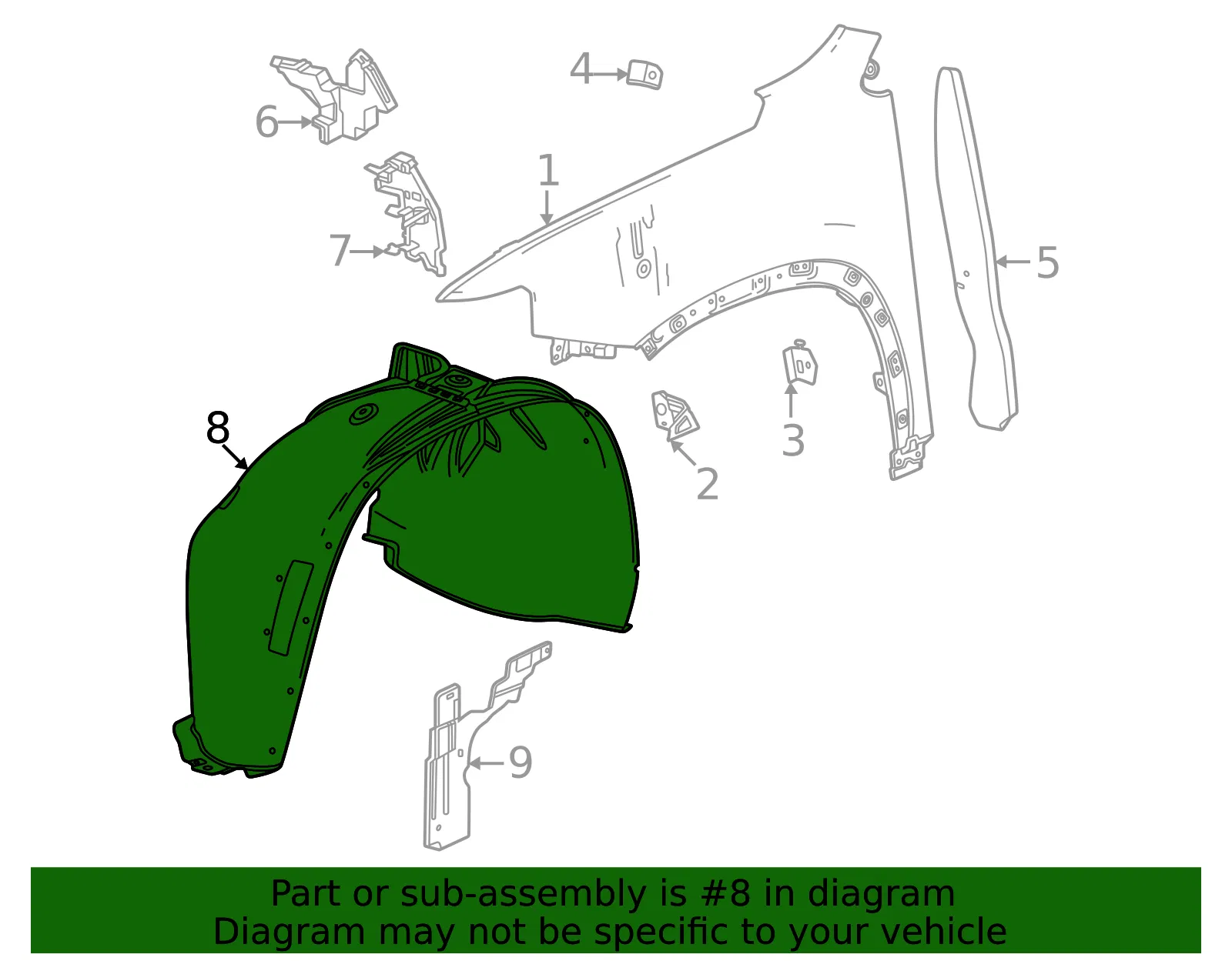 Fender Liner - GM (26439823) - view 3