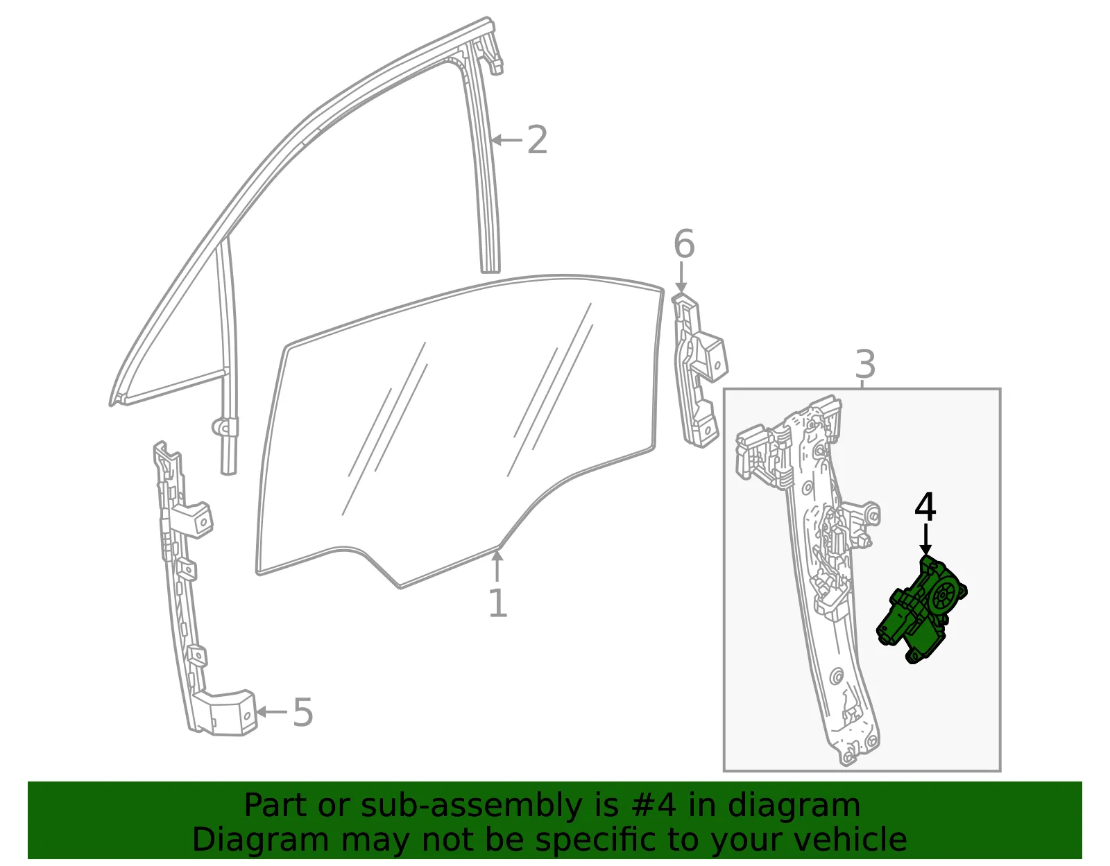 Window Motor - GM (26456922) - view 3