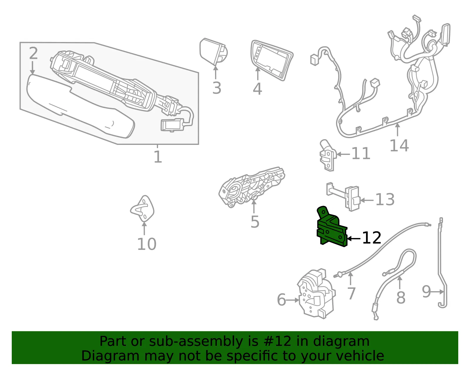 Lower Hinge - GM (26458166) - view 3