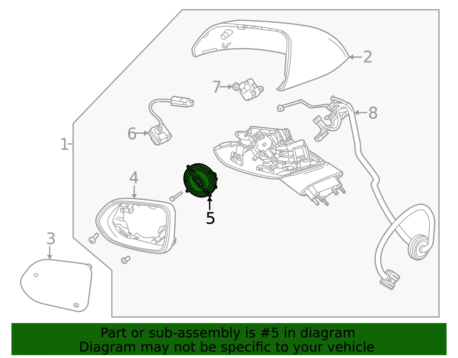 Mirror Motor - GM (26473913) - view 3
