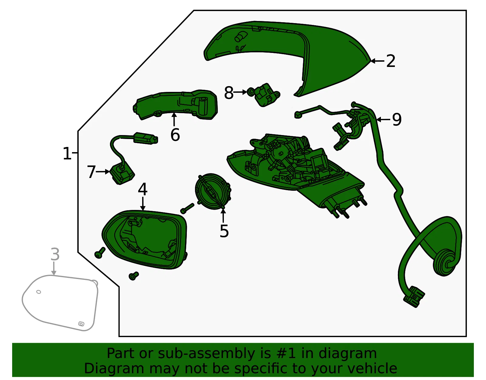 Mirror Assembly - GM (26473942) - view 2