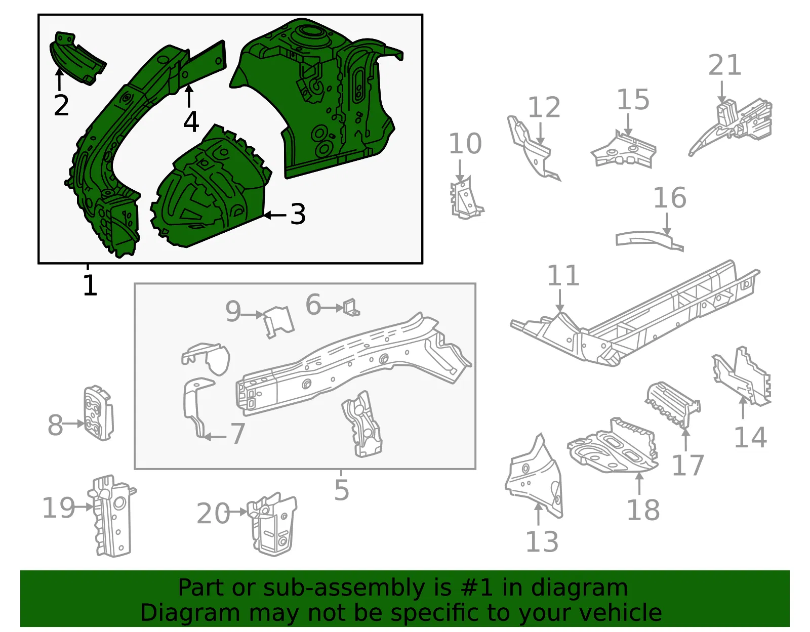 Apron Assembly - GM (26480210) - view 3